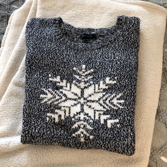 Tommy Hilfiger 💯 Cotton Snowflake Sweater ☃️ - Picture 3 of 7